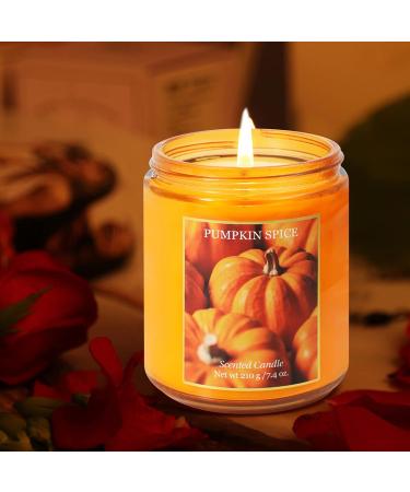 Handmade Pumpkin Pie Scented Candle Gift Set - Aromatherapy Soy Wax Candles for Halloween | International Shipping - Buy Online on GoSupps.com