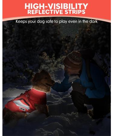 E-SMARTER S Dog Coats Waterproof and Windproof Dog Jacket Reflective Strip Design Dog Coats Waterproof with Harness Warm Dog Puffer Jacket Suitable for Most Medium-sized Dogs Small - Buy Online on GoSupps.com
