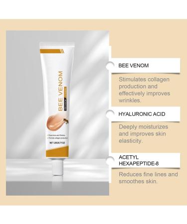 Bee Venom Moisturiser Cream Wrinkle Removal & Firming Anti-Aging Eye&Face Bee Venom Skin Treatment Cream Natural And Non-Irritating Lifting & Recovery For All Skin Type (2 Packs 20g) 2 Packs 40g - Buy Online on GoSupps.com