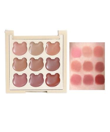 Fenayuu Lip Gloss Palette 9 Shades of Lip Makeup for Women and Teenagers Long-Lasting Matte Shades with Intense Pigmentation - Ideal for Teenagers Students and Young Girls