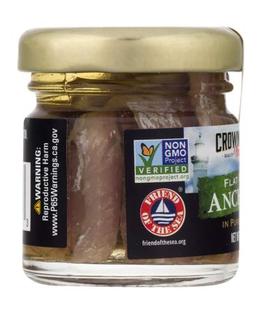 Crown Prince Natural Anchovies in Olive Oil - 1.5 oz (43 g) | Premium Flat Fillets - Buy Online on GoSupps.com