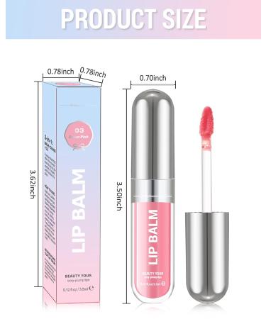 Clear Lip Gloss Oil Transparent Hydrating Lip Tint Stain Sheer Lip Treatment Moisturizer Moisturizing Lip Tint Balm Lipstick Lipgloss Glow Reviver Lip Care Oil Christmas Makeup Gift for Women-02 02# Clear - Buy Online on GoSupps.com