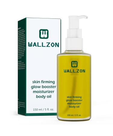 WALLZON Firming & Moisturizing Body Oil for Women with Seaweed Extract 5 oz After Shower Skincare Oil Non-Greasy Lightweight Fast-Absorbing Improves Skin Elasticity Citrus Scent