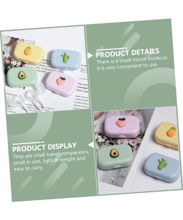 Gatuida 16 PC Colored Contact Lenses Set with Fall Case & Mirror - Cartoon Glasses Holder & Lens Container for Eye Care - Buy Online on GoSupps.com