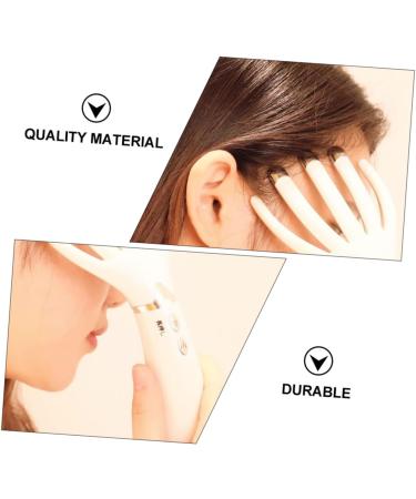 FRCOLOR White ABS Massage Comb - Multifunctional Shampoo Tool for Scalp & Hair Care | International Shipping Available - Buy Online on GoSupps.com