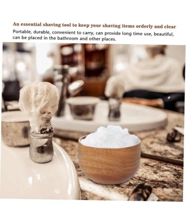Fomiyes Facial Cleaning Accessories: Men's Razor Brush & Shaving Soap Bowl Set - Travel-Friendly Wooden Cleaning Tools - Buy Online on GoSupps.com