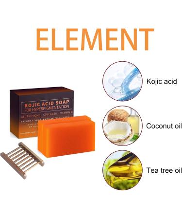 Kojic Acid Skin Whitening Soap Kojic Acid Soap Skin Lightening Kojic Acid Soap Handmade Soap Removes Freckles Fades Age Spots Acne Scars Sun Spots - Buy Online on GoSupps.com