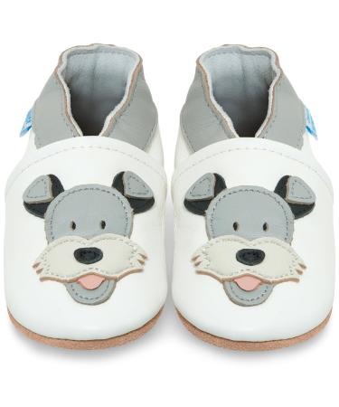 Baby Shoes with Soft Sole - Baby Girl Shoes - Baby Boy Shoes - Leather Toddler Shoes - Baby Walking Shoes 2-3 Years Duky Dog