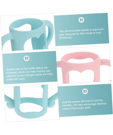 ibasenice 6 Pcs Universal Silicone Handle Feeding Bottle Handle Bottle Handle Bottle Holder Bottle Handles Milk Bottle Handle Breast Milk Cup Assorted Colorx3pcs 10.7x4.6cmx3pcs - Buy Online on GoSupps.com