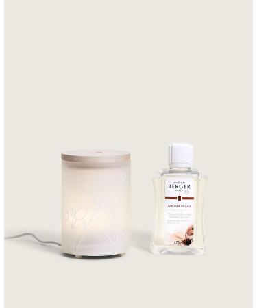 Lampe Berger Aroma Relax electric diffuser glass satin/white 475 ml