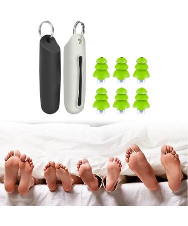 3 Pairs Noise Cancelling Ear Plugs | Waterproof Reusable Silicone Earplugs for Sleep & Swimming | Noise Reduction with Storage Box - Buy Online on GoSupps.com