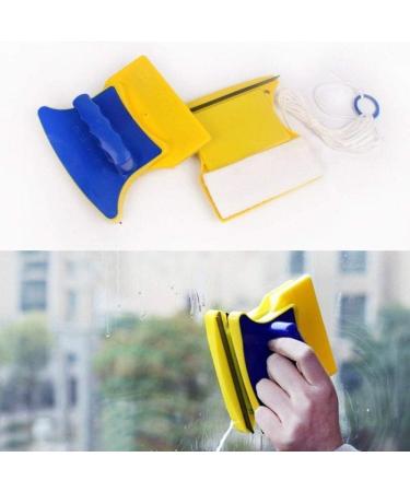 Double-Sided Window Cleaner Magnetic Glass Cleaner Home Cleaning Window Scraper Double Hollow Glass Window Cleaning Tool - Buy Online on GoSupps.com