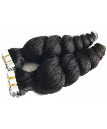 Tape in Hair Extensions 40Pieces Loose Wave Tape in Hair Extensions Human Hair 100% Real Remy Human Hair Extensions Double Side Adhesive Seamless Tape ins Hair Extensions Hair Extensions ( Size : 20i 20inch 40pieces - Buy Online on GoSupps.com