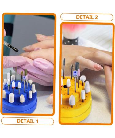 Beavorty Drill Organizer Storage Holes Drill Container Home Stand Display Nail Bit Manicure Bits Stands Tools Holder for Salon Holders - Buy Online on GoSupps.com