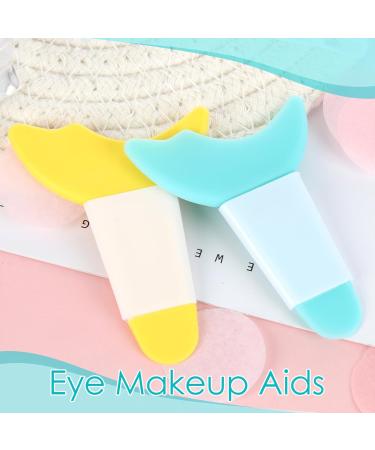 2 Pieces Eyeliner Stencils Mascara Eyelash Shield Applicator Guard Tool Silicone Eyeliner Aid Wing Tips Reusable Eyeshadow Applicators Plate Shadow Guide Template for Women's Eye Makeup (2 Colors) - Buy Online on GoSupps.com