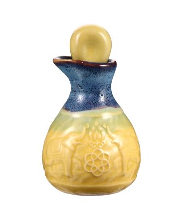 FRCOLOR 1 Set Aromatherapy Bottle Mini Containers Ceramic Aroma Diffuser Vintage Perfume Jar Dispenser Bottle Fragrance Liquid Bottle Mini Vinegar Cosmetic Ceramics Essential Oil