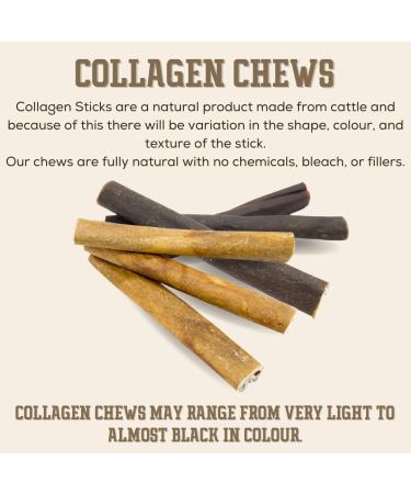 Bully Bunches 6 Inch Collagen Wrapped in Beef Bully Stick | All-Natural Long Lasting Dog Chew | Dental Stick for Avid Chewers (6 Inch 5 Pack) - Buy Online on GoSupps.com