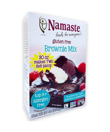 Namaste Foods Gluten Free Brownie Mix 30 oz - Delicious & Easy to Bake - Buy Online on GoSupps.com