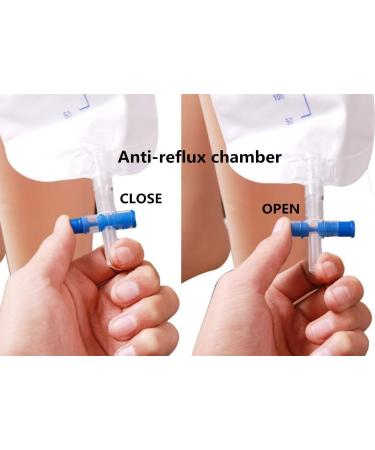 Lifevv 4-Pack Urinary Drainage Bag Leg Bag with Anti-Reflux Chamber External catheters(19oz 500ml) - Buy Online on GoSupps.com