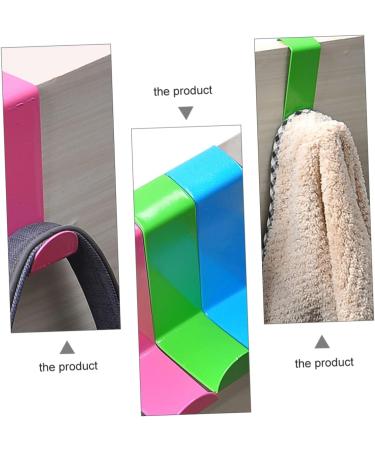 STOBAZA 10pcs Stainless Steel Hook Behind The Door Cabinet Hooks Wall Rack Seamless Storage Hooks Metal Door 6*3.8*1.6cm As Shown - Buy Online on GoSupps.com