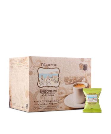 Leopard 300 coffee capsules with cat motif compatible with Nespresso Insomnia Blend