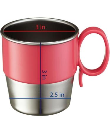 Innobaby Din Din SMART Stainless Steel Cup 9oz - Pink (2 Pack) - Buy Online on GoSupps.com