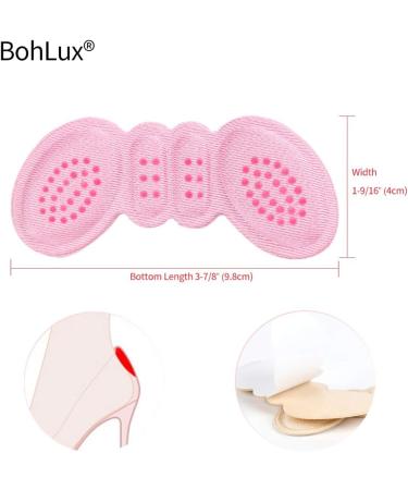 BohLux Heel Cushion Inserts - 2 Thin 1 Thick - Shoe Pads for Loose Shoes, Grips Liners, Blister Protectors - Women Men - Buy Online on GoSupps.com