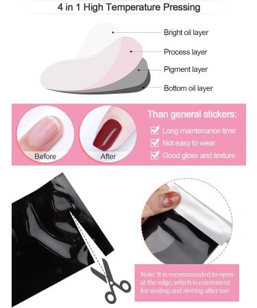 EBANKU Dark Red Gel Nail Polish Strips - 20 Stickers with File, Stick & Sealing Strip | Semi Cured, Adhesive Wraps for UV/LED Lamp - Buy Online on GoSupps.com