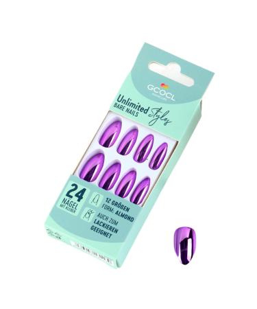 FEIlei 24x Press on Nails Glossy False Nails Full Cover Fake Nail for Women and Girls