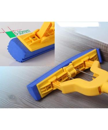 Rubber Sponge mop Foldable with Super Absorbent Sponge Head and Telescopic Handle (Brush Head 28 cm Rod 130 cm) - Buy Online on GoSupps.com