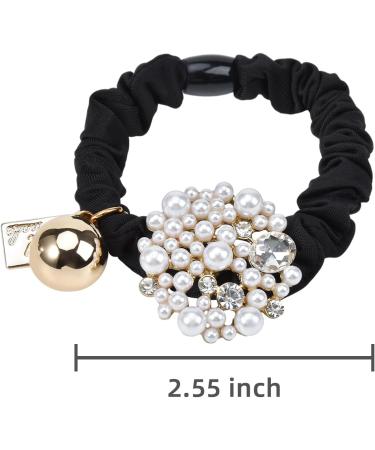 Yonchic 5-Piece Pearl Elastic Hair Ties Luxury Designed Style Scrunchies Ladies Long Lasting Braids Ponytail Holders Multicolor Hair Tie Fashion Rubber Bands Hair Accessories For Girls - Buy Online on GoSupps.com