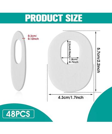 Thinp 48 Pieces Soft Felt Callus & Corn Cushions - Foot Pain Relief Pads for Men and Women - Self-Adhesive Foot Care Cushions (Oval) - Buy Online on GoSupps.com