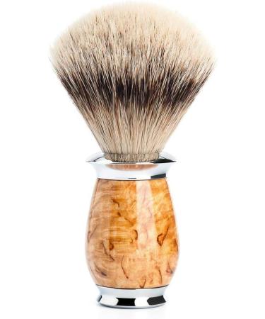 M HLE Purist Shaving Set - Silvertip Badger + Gillette Compatible - Karelian Curly Birch | Premium International Shipping - Buy Online on GoSupps.com