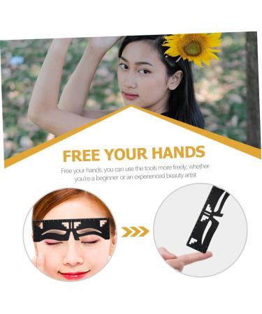 Angoily Eyebrow Design Eyebrow Card Ruler Tool Template Metal Eyebrow Ruler Positioning Ruler Make up - Buy Online on GoSupps.com