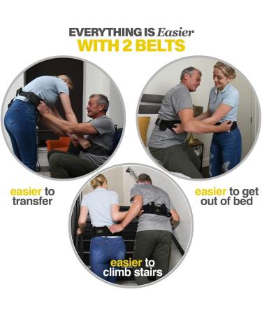 Transfer Belt Fle to Unlock - 50 Holds Up to 500 LBS - Lifting Seniors Gait Belt with 6 Handles - Ideal for Elderly Therapy - Easy Buckle by Medical King - Buy Online on GoSupps.com