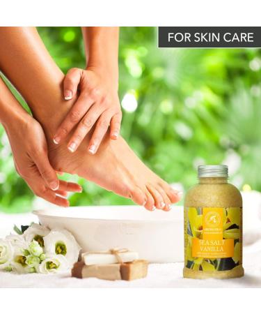 Vanilla & Cinnamon Sea Salt Bath Salts 21.16 Oz - Natural Relaxing Essential Oils for Good Sleep and Body Care - Buy Online on GoSupps.com