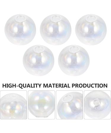 Shop Heallily Mini Glass Ball Bottles - 5 Pack | DIY Jewelry Pendant | 4 Sizes | Transparent 1.4x1.4cm for Earrings & Necklaces - Buy Online on GoSupps.com