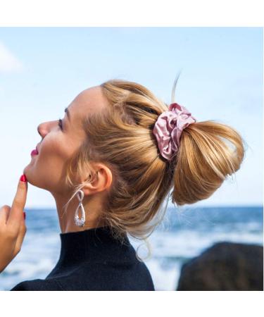 Mommesilk 100% Silk Hair Ties Set - Super Soft Silk Hair Rings (4 Pack) - Eco-Friendly & Reusable - Buy Online on GoSupps.com