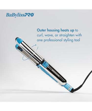 BaBylissPRO Nano Titanium Stainless Steel OPTIMA Flat Iron 1-1/2" Wide Blue - Buy Online on GoSupps.com