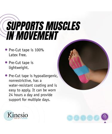 Kinesio Pre-Cut Foot Tape - Easy Application for Effective Support - Buy Online on GoSupps.com