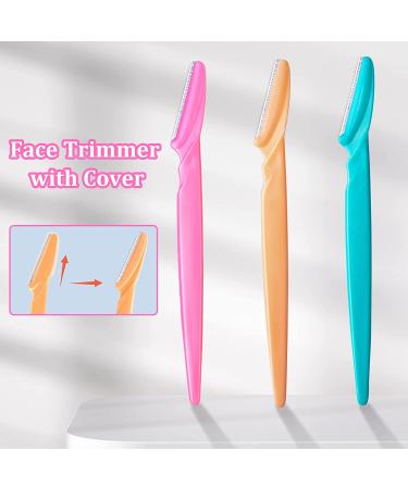 12 Pcs Women's Face Razors - Dermaplane Tool for Trimming, Shaping, and Exfoliating | Multipurpose Facial and Hair Remover Shavers with Cover - Buy Online on GoSupps.com