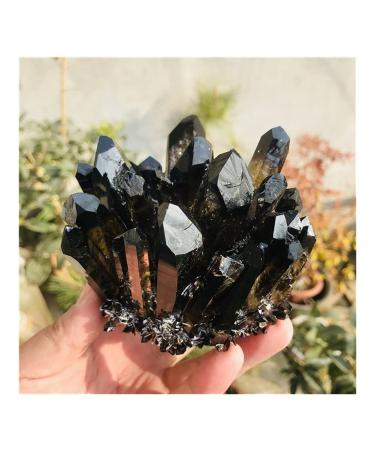 Natural Rock Quartz Specimen Home Decoration Gemstone Beautiful (Size : 750-800g) Full of Texture (Size : 550-600g)