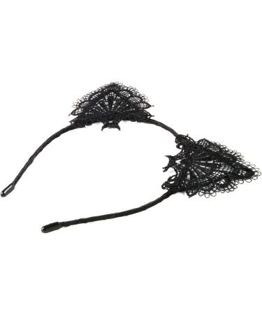 Cat Ears Headbands Rhinestone Cat Ear Tiaras for Women (BLACK) - Buy Online on GoSupps.com