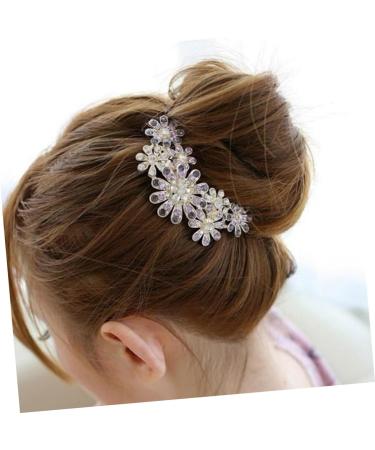 DOITOOL Tiara Hair Accessories Bridal Hair Comb Women Hair Comb Flower Hair Comb Wedding Women Hair Clip Rhinestones - Buy Online on GoSupps.com