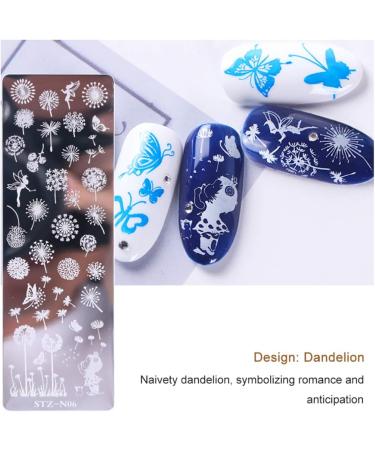 WOKOTO 6Pcs Nail Polish Stamping Plates Kit - Christmas Manicure Templates with Flower, Butterfly, and Snowflake Designs - Buy Online on GoSupps.com
