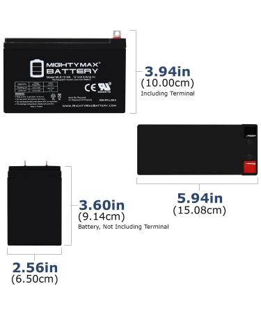 Mighty Max Battery 12V 9AH SLA Replacement - Compatible with Power Patrol SLA1069 | International Shipping Available - Buy Online on GoSupps.com