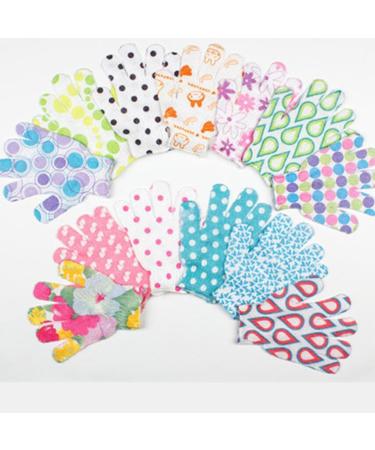 Beaupretty Exfoliation Mitt 3 Pairs Printed Bath Gloves Shower Gloves Exfoliating Gloves Five Fingers Child Shower Wipe Exfoliating Glove - Buy Online on GoSupps.com