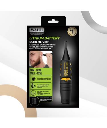 WAHL LITHIUM BATTERY EXTREME GRIP EAR NOSE & EYEBROW TRIMMER BLACK - MODEL 5539 - Buy Online on GoSupps.com