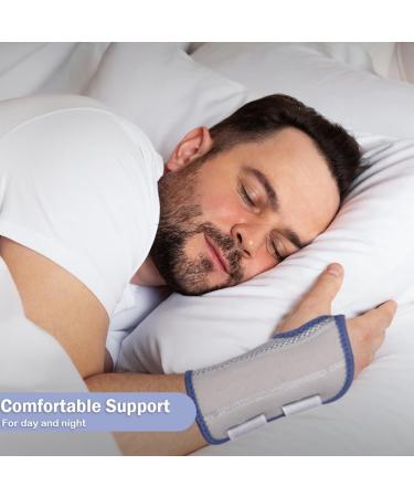 Nucamper Breathable Wristwear Band - Adjustable Gray-Marine Wrist Support for Arthritis Tendinitis & Sprains Unisex L/XL Right Hand - Buy Online on GoSupps.com