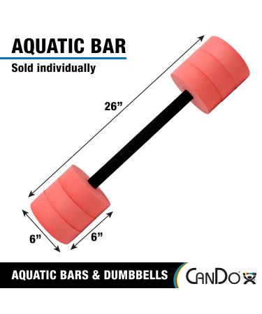 CanDo Aquatic Swim Bars and Dumbbells for Hydrotherapy and Pool Fitness - Small Swim Bar Red - Buy Online on GoSupps.com
